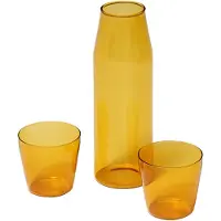 Nine - Milk set of 1 Carafe + 2 Glasses Yellow NINE