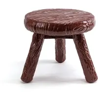 Seletti Tabouret/table d'appoint Milk marron
