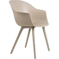 Gubi Bat Outdoor Chaise de Salle à Manger New Beige