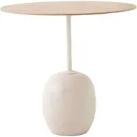 &tradition Lato LN9 Table d'appoint Lacquered Oak & Crema Diva Marble