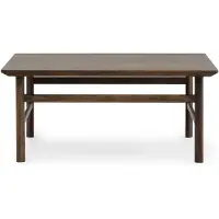 Normann Copenhagen Table basse Grow 80x80cm chêne fumé