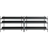 Muuto Compile Shelving System Lot de Black | Configuration 6