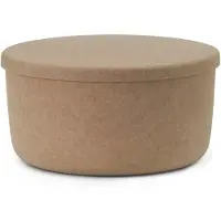 Normann Copenhagen Pouf de rangement Hide grand sable