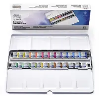 Winsor & Newton Cotman Peinture aquarelle Sketchers Metal Box 24 demi-godets