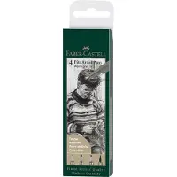 Faber-Castell PITT Artist Lot de 4 Warm Grey