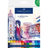 Faber-Castell Goldfaber Aqua Lot de 24 marqueurs double-pointe aquarellables