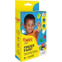 Jovi Peinture aux doigts 6x35 ml Couleurs de base (2 ans+)