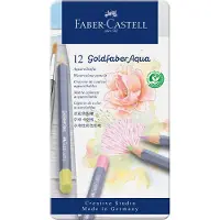 Faber-Castell Boîte de 12 crayons de couleur Faber Castell Goldfaber Aquarelle pastel