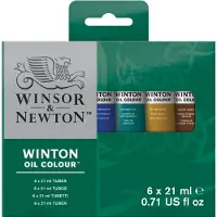 Winsor & Newton Winton Peinture à l'huile Tube Ensemble de 6 x 21 ml
