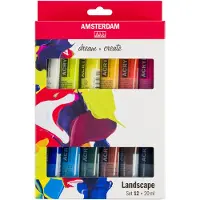 Amsterdam General Selection Ensemble de peintures acryliques Paysage 12 x 20 ml