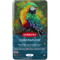 Derwent Metallic Box Chromaflow Pencil 12 Units Multicolore Enfants