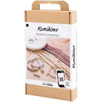 Creativ Company Kit de bricolage Kumihimo, y compris disque à tresser, cordelette en macramé et instructions