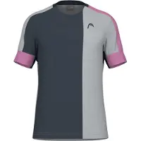 Head T-Shirt de Tennis Homme Play Tech Cyclame Grey-S