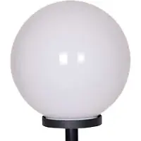 Lyora Lampe de jardin Globe Bolano 141cm. opale debout