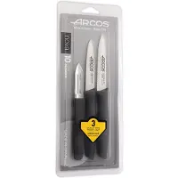 Arcos Set de 3 couteaux office noirs NOVA