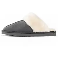 Minnetonka Pantoufle 'Chesney ' crème / gris foncé
