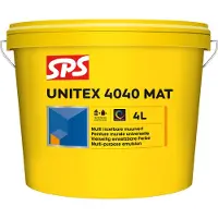 SPS 10112984 Unitex 4040 Peinture Murale Universelle - Mate - RAL 9010 - 4L