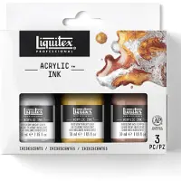 LIQUITEX Acrylic Ink Iridescent Lot de 3 30 ml