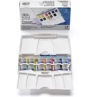 Winsor & Newton Cotman Peinture aquarelle Pocket Box Plus 12 demi-godets