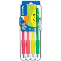 Pilot G2 Neon 2GO Lot de 4