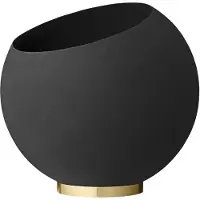AYTM Globe Pot de Fleurs Ø60 cm | Black | Gold