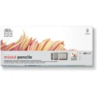 Winsor & Newton Coffret de crayons mixtes Studio Collection Artist, 45 pi ces