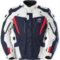 Furygan Veste textile de moto Apalaches Evo, bleu/blanc/rouge, taille M