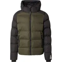 Superdry Veste d’hiver vert foncé / noir / blanc