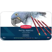 Derwent Crayons pastels - - Set de 72 - Qualité professionnelle - Texture poudreuse - Aquarellables