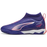 Puma Ultra 5 Match+ Ll It + Mid Jr Indoor Football Shoes Bleu EU 35 1/2 Enfants