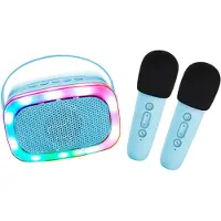 Lalarma Haut-parleur av. 2 microphones - Sans fil - Karaoké - Bl - - UneTaille - Haut-parleurs