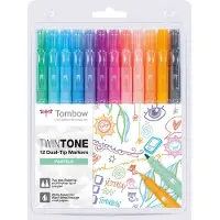Tombow TwinTone Marker Pastel lot de 12