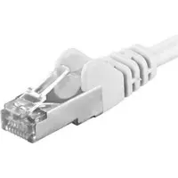 PremiumCord Patch kabel CAT6a S-FTP, RJ45-RJ45, AWG 26/7 10m bílá