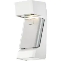 Konstsmide LED lampe d'extérieur Ravenna Adress blanc mat avec du gris