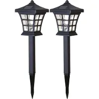 Star Trading LED-Pathlights solaires, set de 2, couleur : noir