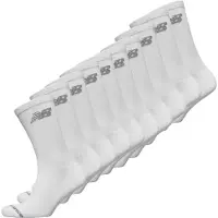 New Balance lot de 10 paires de chaussettes d'équipage matelassées blanches