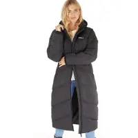 Bench Veste Longue Matelassée à Capuche Eloraina Femme Noir