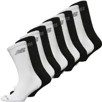 New Balance lot de 10 paires de chaussettes de sport matelassées Noir/Blanc