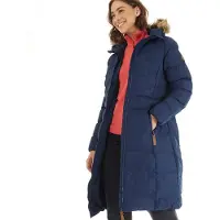 Trespass Manteau matelassé à Capuche Imperméable Audrey Femme Navy