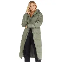 Bench Veste Matelassée Longue Ryelle Femme Kaki