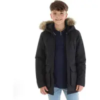 Jack & Jones Parka grand Garçon avec fourrure amovible Noir