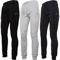 Brave Soul Jogging Pantalons Clinton Homme - lot de 3 - Noir/Gris/Marine