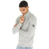 Jack & Jones Pullover en Tricot Shane Homme Bouleau Argenté