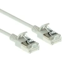 ACT Grey 7 meter LSZH U/FTP CAT6A datacenter slimline patch cable snagless with RJ45 connectors (DC7007)