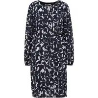 Comma casual identity Robe bleu marine / blanc