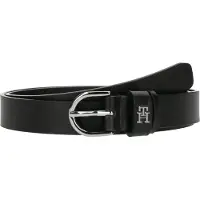 Tommy Hilfiger Ceinture 'Essential Effortless' noir / argent