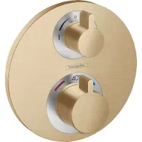 Hansgrohe Ecostat S thermostat de douche encastré brushed bronze