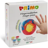 Primo Peinture au doigt Basic-set 4x100g