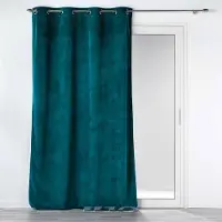 Douceur d'intérieur Rideau À ?illets Casual Sauge Velours Côtelé Uni