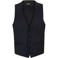 BOSS ONE Gilet Slim en sergé de laine vierge stretch